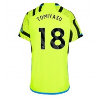 Camisa de time de futebol Arsenal Takehiro Tomiyasu #18 Replicas 2º Equipamento Feminina 2023-24 Manga Curta